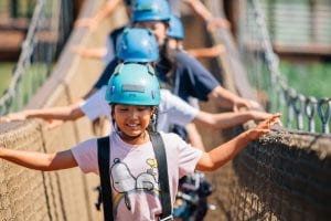 kids on Oahu zipline tour